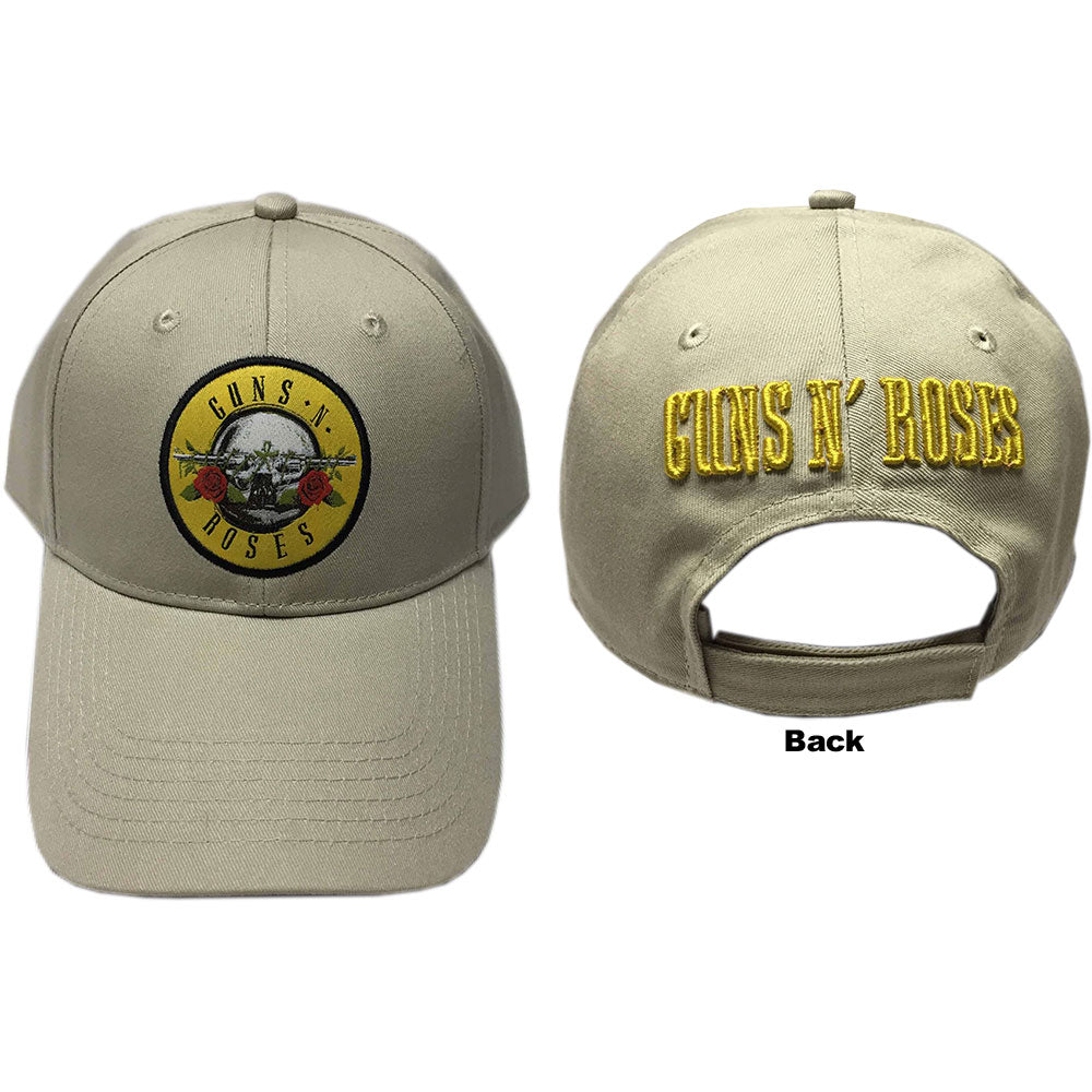 Guns N' Roses Unisex Baseball Cap: Circle Logo (Sand) Baseballpet