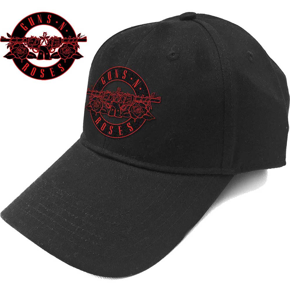 Guns N' Roses Unisex Baseball Cap: Red Circle Logo Baseballpet