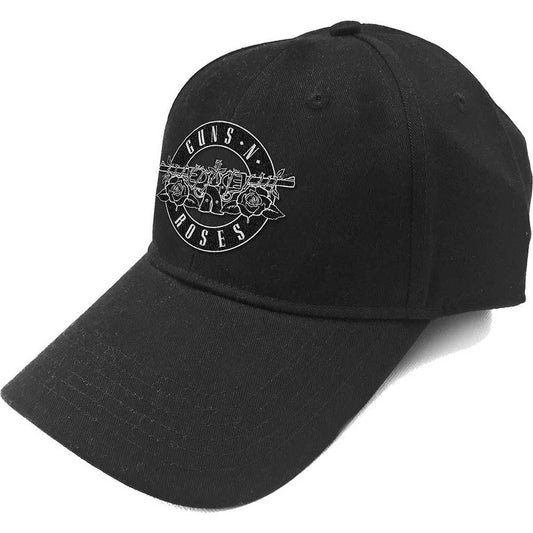 Guns N' Roses Unisex Baseball Cap: White Circle Logo Baseballpet