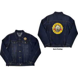 Guns N' Roses Unisex Denim Jacket: Classic Logo (Back Print) Spijkerjas