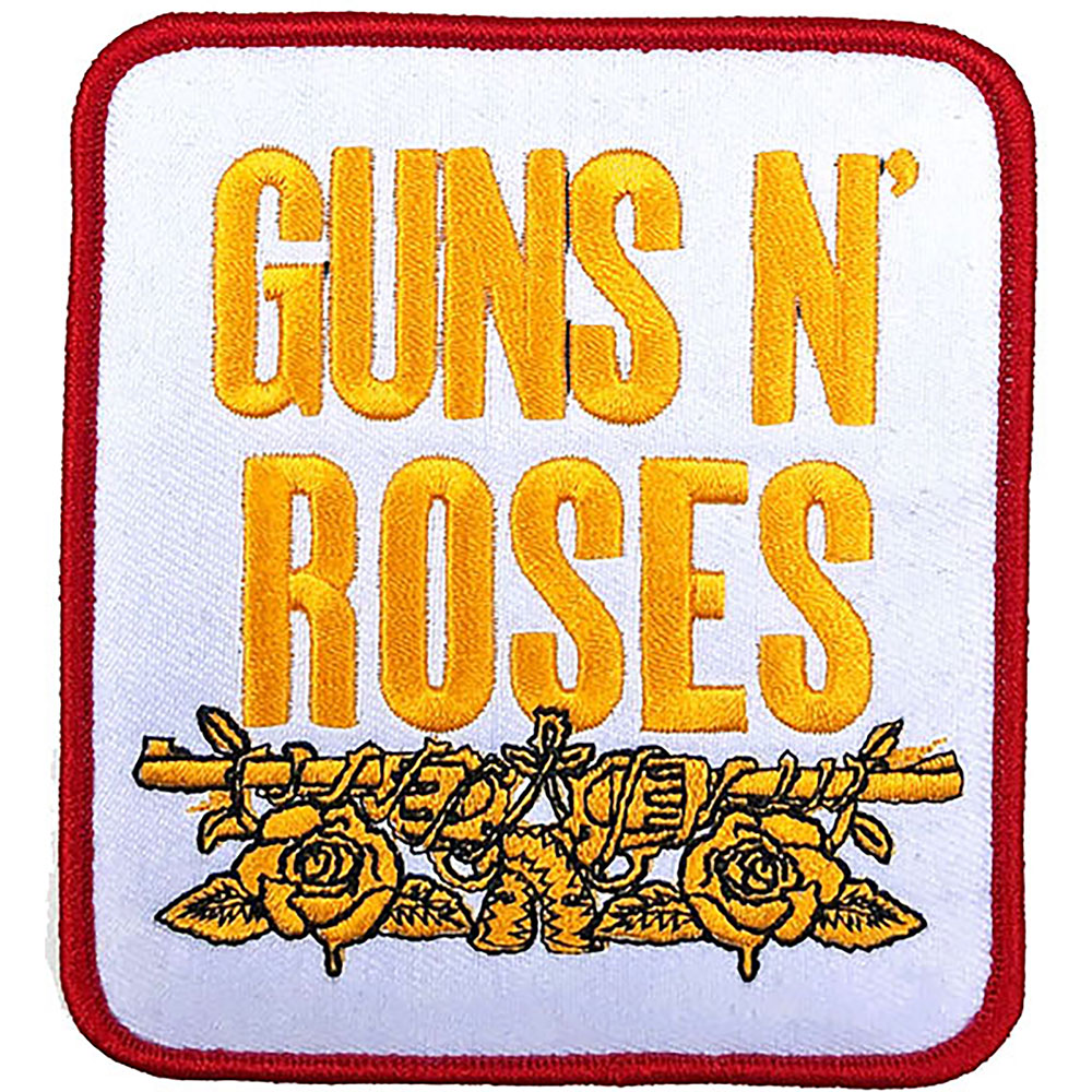 Guns N' Roses Standard Patch: Stacked White Standaard patch