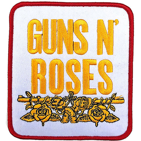 Guns N' Roses Standard Patch: Stacked White Standaard patch