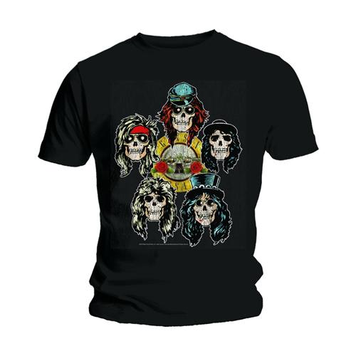 Guns N' Roses Unisex T-Shirt: Vintage Heads T-Shirt