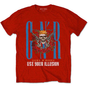 Guns N' Roses Unisex T-Shirt: Bandana Skull T-Shirt