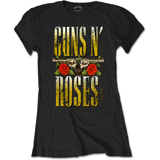 Guns N' Roses Ladies T-Shirt: Big Guns T-Shirt