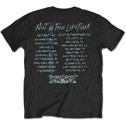 Guns N' Roses Unisex T-Shirt: Not in this Lifetime Tour Xerox (Back Print) T-Shirt