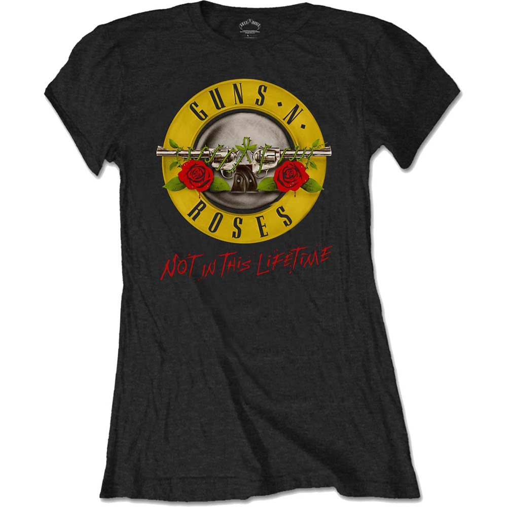 Guns N' Roses Ladies T-Shirt: Not In This Lifetime Tour (Back Print) T-Shirt