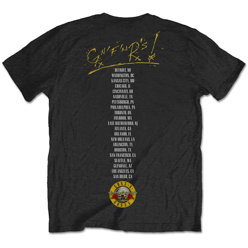 Guns N' Roses Unisex T-Shirt: Not in this Lifetime Tour (Back Print) T-Shirt