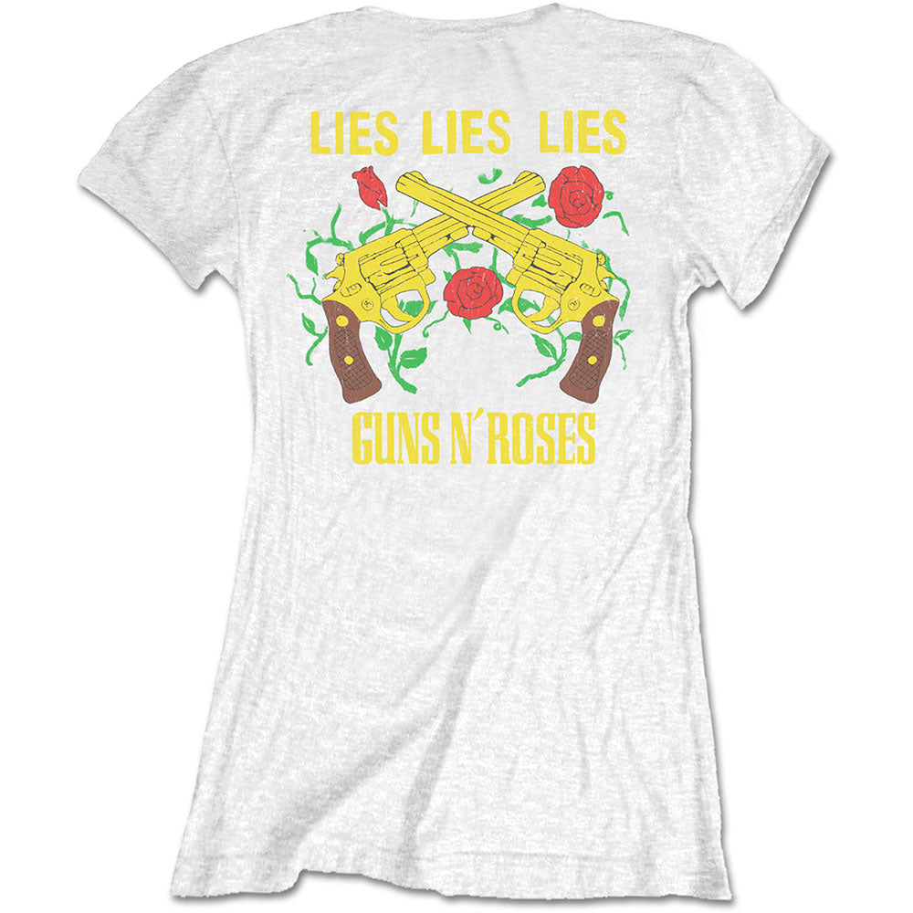 Guns N' Roses Ladies T-Shirt: Lies, Lies, Lies (Back Print) T-Shirt