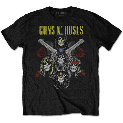 Guns N' Roses Unisex T-Shirt: Pistols & Roses (Back Print) T-Shirt