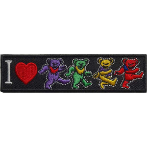 Grateful Dead Standard Patch: I Love Bears Standaard patch