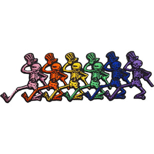 Grateful Dead Standard Patch: Dancing Skeletons Standaard patch