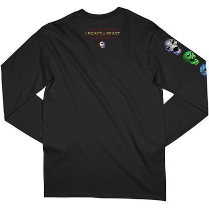 Iron Maiden Unisex Long Sleeve T-Shirt: Nights Of The Dead (Back & Sleeve Print) Long Sleeve T-Shirt