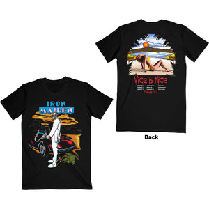 Iron Maiden Unisex T-Shirt: Vice Is Nice (Back Print) T-Shirt