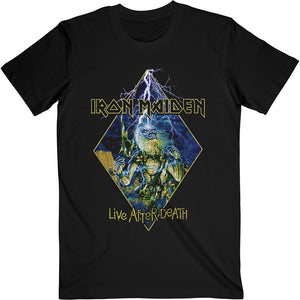 Iron Maiden Unisex T-Shirt: Live After Death Diamond T-Shirt