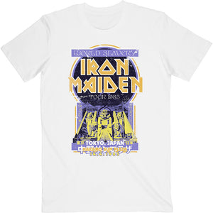 Iron Maiden Unisex T-Shirt: Powerslave Japan Flyer T-Shirt