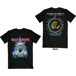 Iron Maiden Unisex T-Shirt: World Slavery Tour '84 - '85 (Back Print) T-Shirt