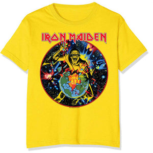 Iron Maiden Unisex T-Shirt: World Piece Tour Circle T-Shirt