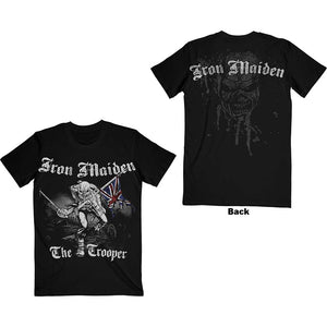Iron Maiden Unisex T-Shirt: Sketched Trooper (Back Print) T-Shirt