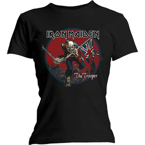 Iron Maiden Ladies T-Shirt: Trooper Red Sky T-Shirt