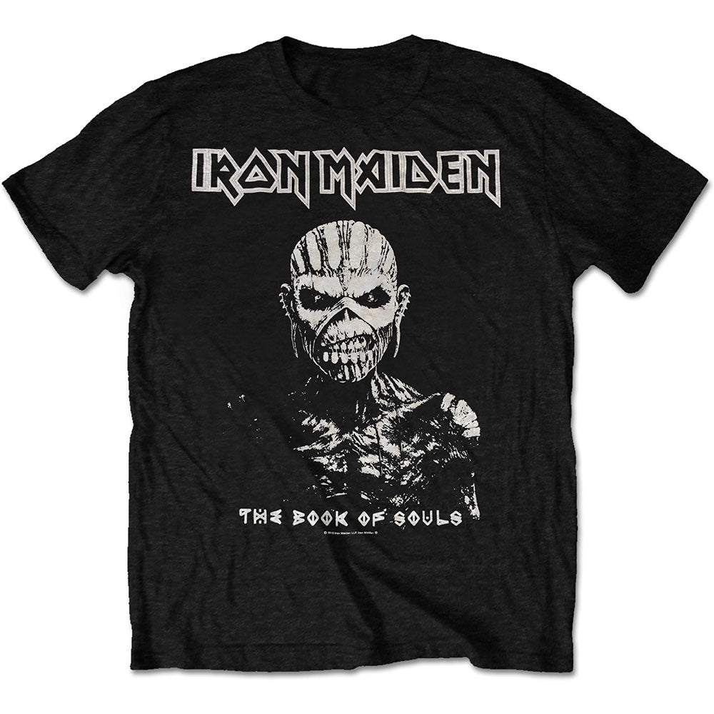 Iron Maiden Unisex T-Shirt: The Book of Souls White Contrast T-Shirt