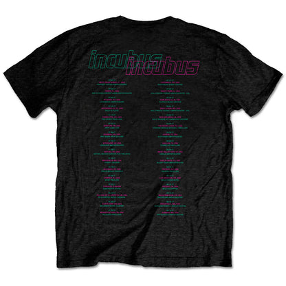 Incubus Unisex T-Shirt: 17 Tour (Back Print) T-Shirt