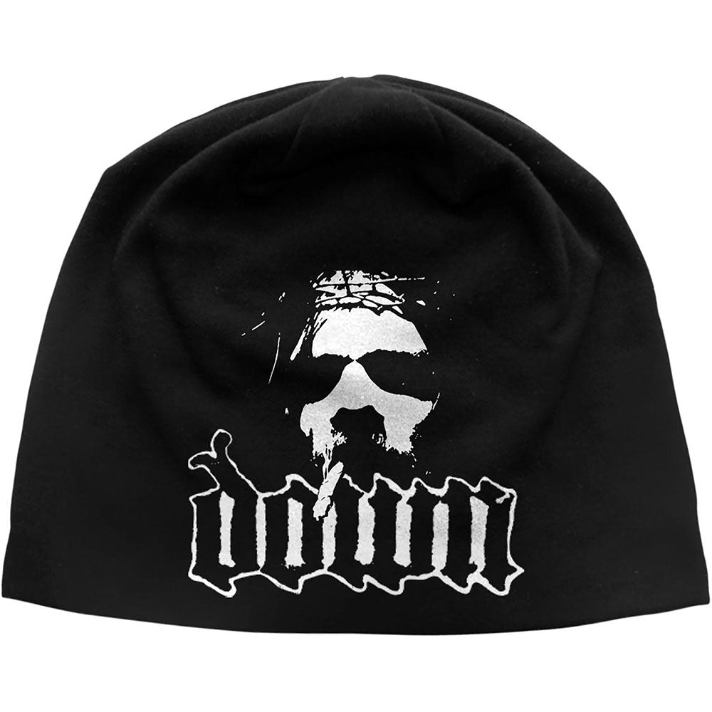 Down Unisex Beanie Hat: Logo/Face Muts