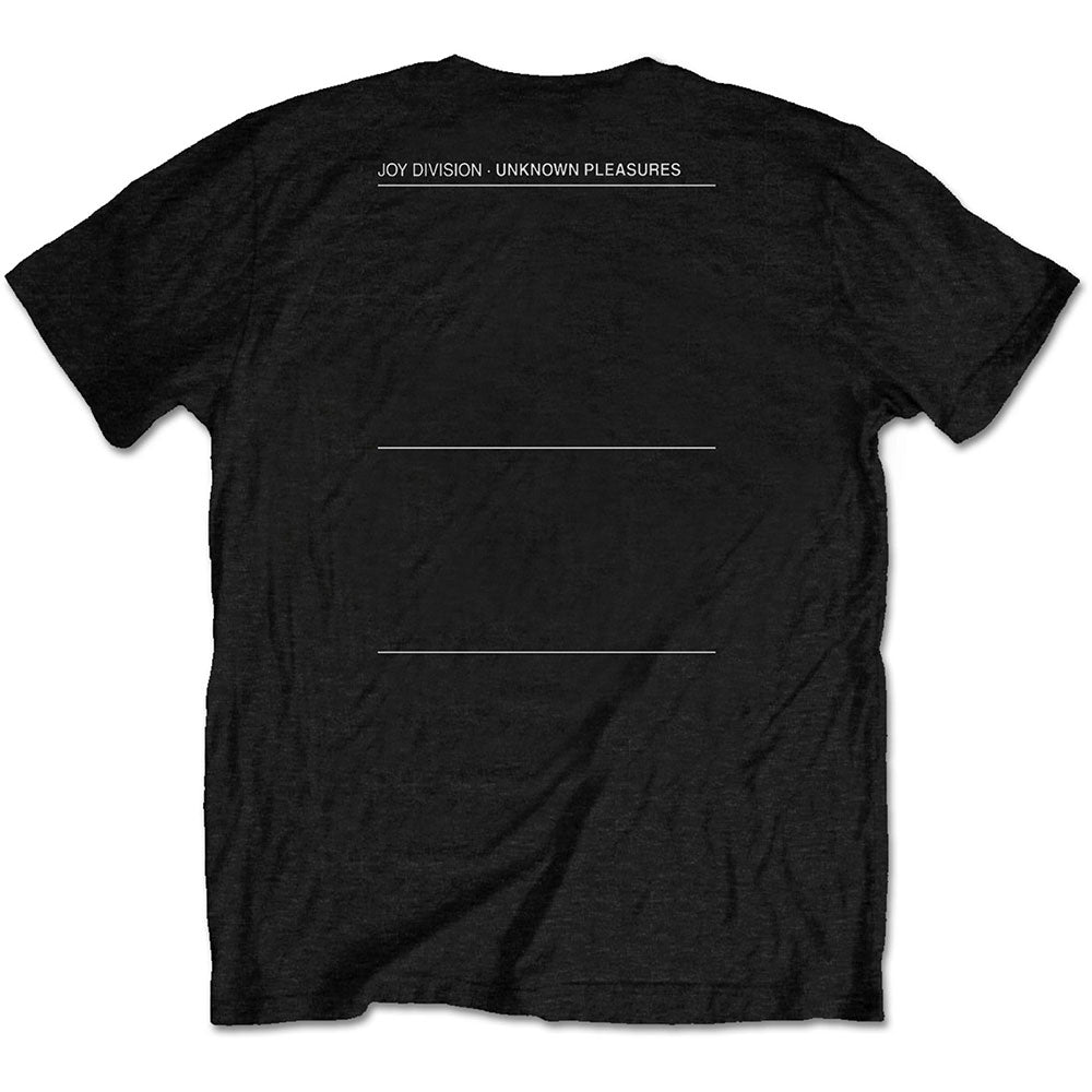 Joy Division Unisex T-Shirt: Unknown Pleasures (Back Print) T-Shirt