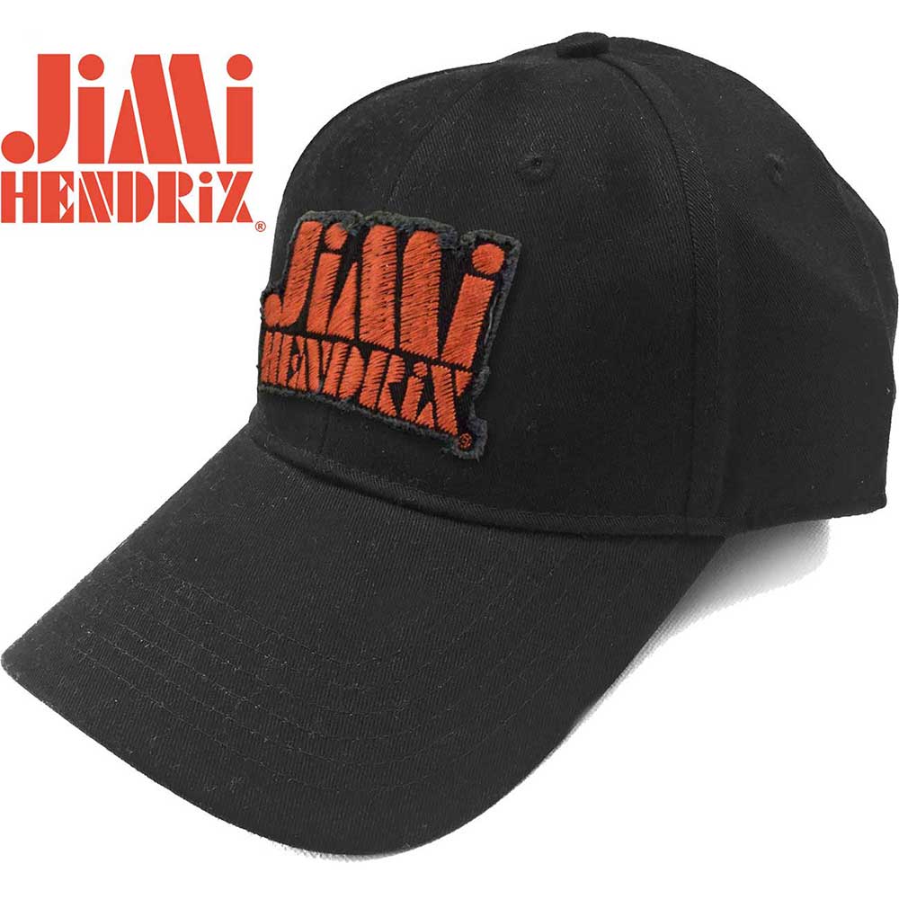 Jimi Hendrix Unisex Baseball Cap: Orange Stencil Logo Baseballpet