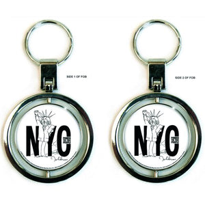 John Lennon Keychain: Power to the People (Spinner) Sleutelhanger