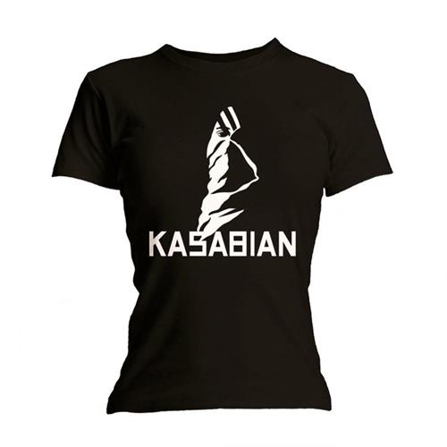 Kasabian Ladies T-Shirt: Ultra Black (Skinny Fit) T-Shirt