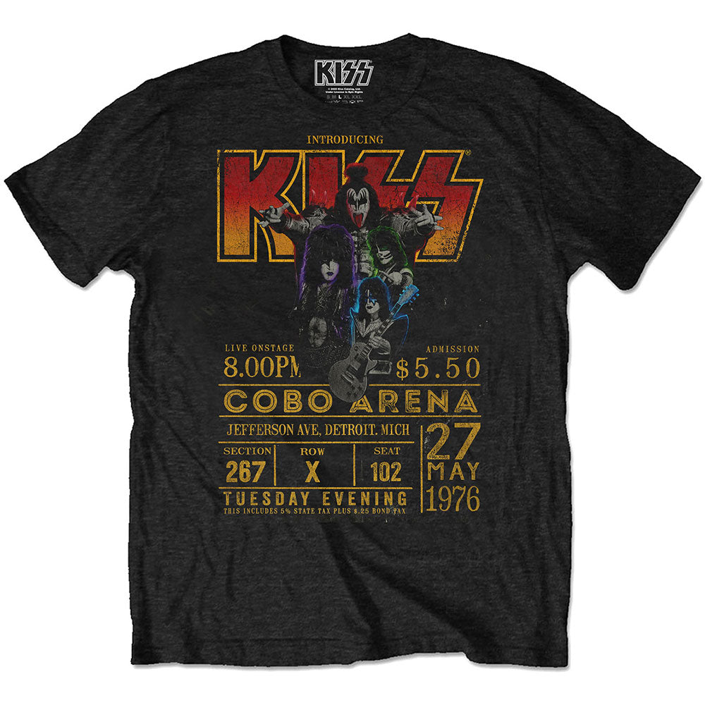 KISS Unisex T-Shirt: Cobo Arena '76 (Eco-Friendly) T-Shirt