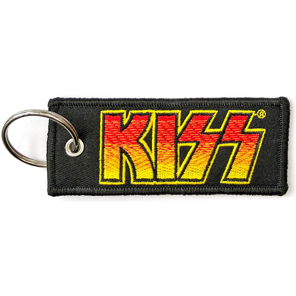 KISS Keychain: Classic Logo (Double Sided Patch) Sleutelhanger