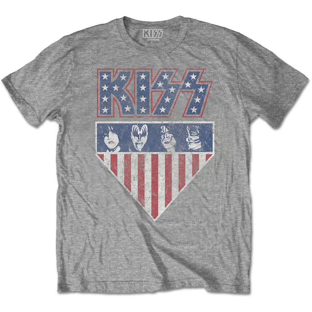 KISS Unisex T-Shirt: Stars And Stripes T-Shirt