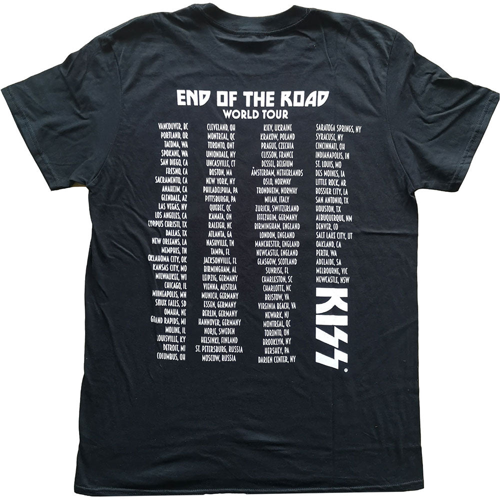 KISS Unisex T-Shirt: End Of The Road Tour (Back Print) T-Shirt