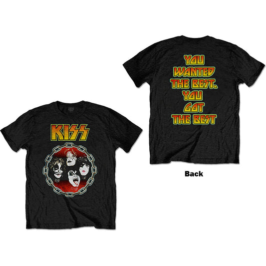 KISS Unisex T-Shirt: You Wanted The Best (Back Print) T-Shirt