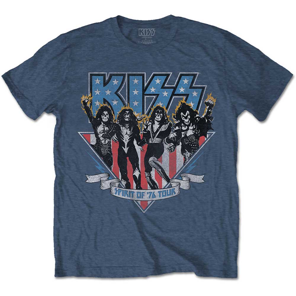 KISS Unisex T-Shirt: Americana (Back Print) T-Shirt