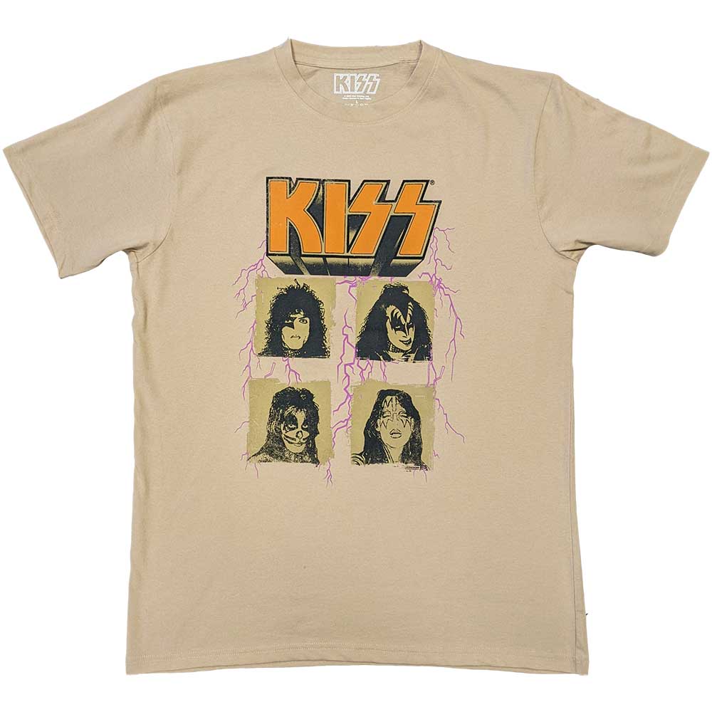 KISS Unisex T-Shirt: Lightning Photo T-Shirt