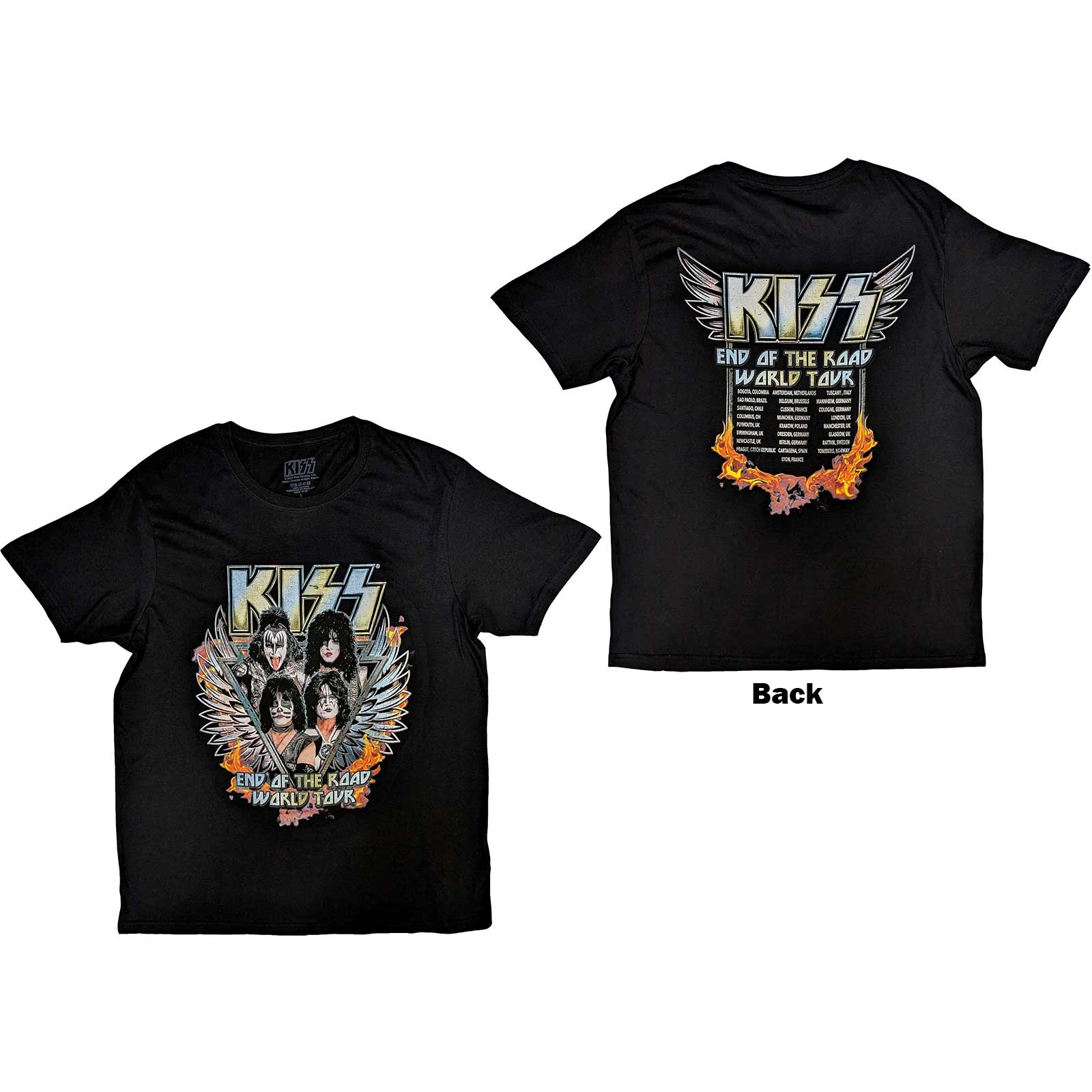 Een foto van een T-Shirt van KISS.