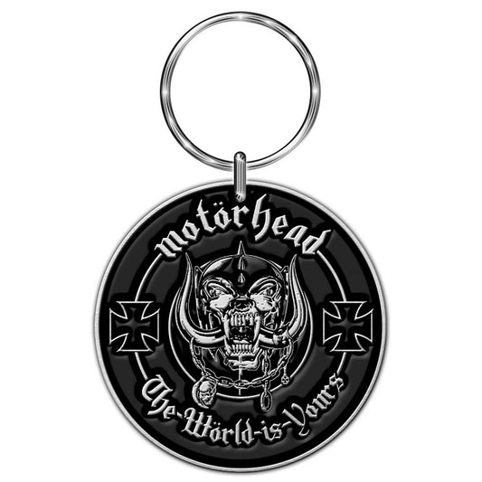 Motorhead Keychain: The World Is Yours (Enamel In-Fill) Sleutelhanger