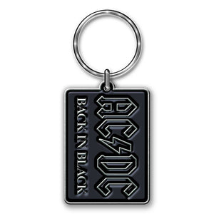 AC/DC Keychain: Back in Black (Die-Cast Relief) Sleutelhanger