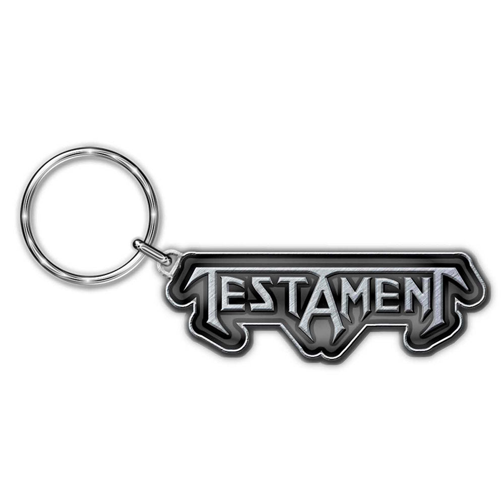 Testament Keychain: Logo (Die-Cast Relief) Sleutelhanger