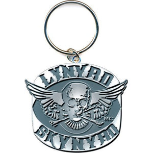 Lynyrd Skynyrd Keychain: Biker Patch Logo (Die-cast Relief) Sleutelhanger