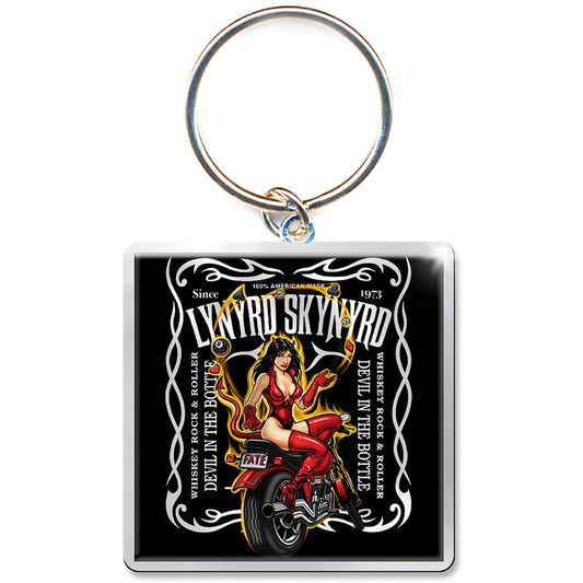 Lynyrd Skynyrd Keychain: Devil In The Bottle (Photo-print) Sleutelhanger