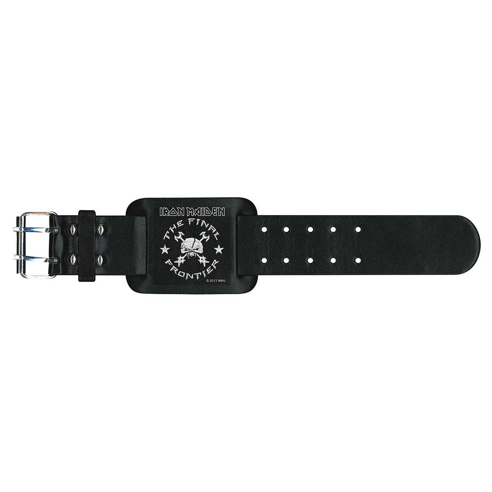 Iron Maiden Leather Wrist Strap: The Final Frontier Leren polsband