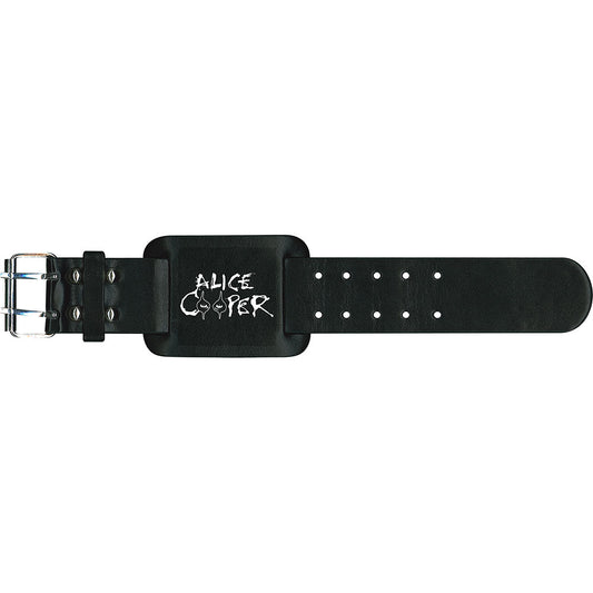 Alice Cooper Leather Wrist Strap: Eyes Leren polsband