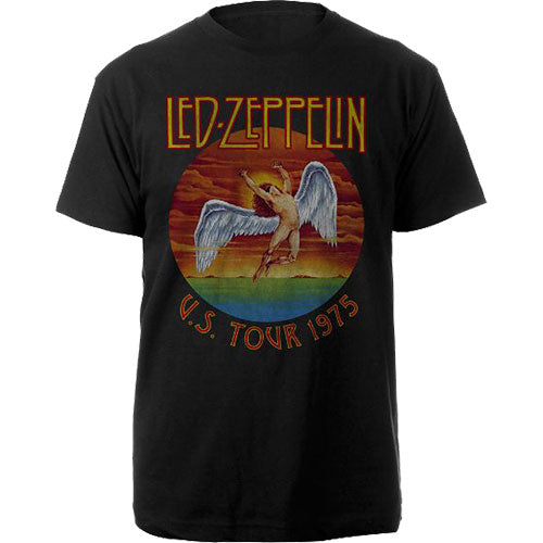 Led Zeppelin Unisex T-Shirt: USA Tour '75. T-Shirt