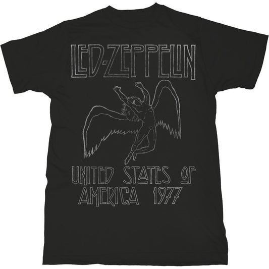 Led Zeppelin Unisex T-Shirt: USA '77. T-Shirt