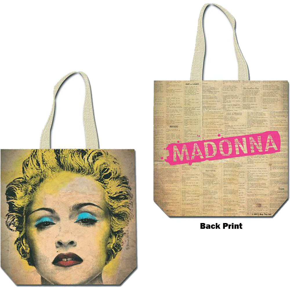 Madonna Cotton Tote Bag: Celebration (Back Print) Katoenen draagtas
