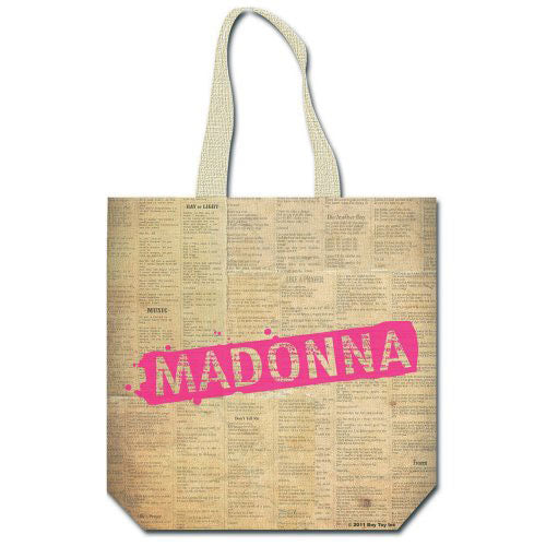Madonna Cotton Tote Bag: Celebration (Back Print) Katoenen draagtas